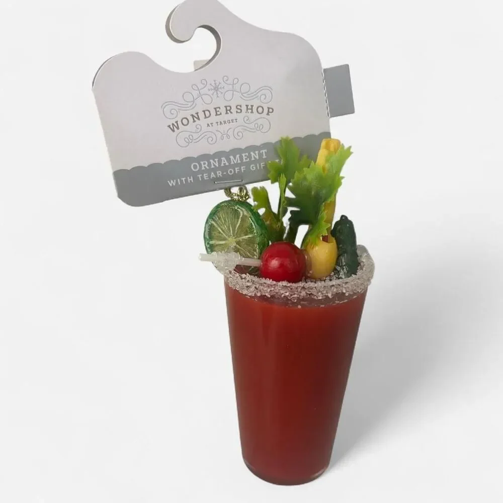 NWT 4” Miniature Bloody Mary Christmas Ornament